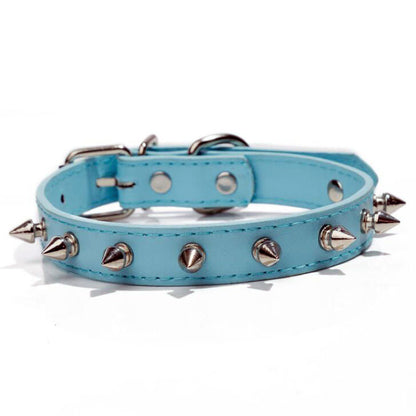 Pet with Multicolor Pu Leather Dog Collar